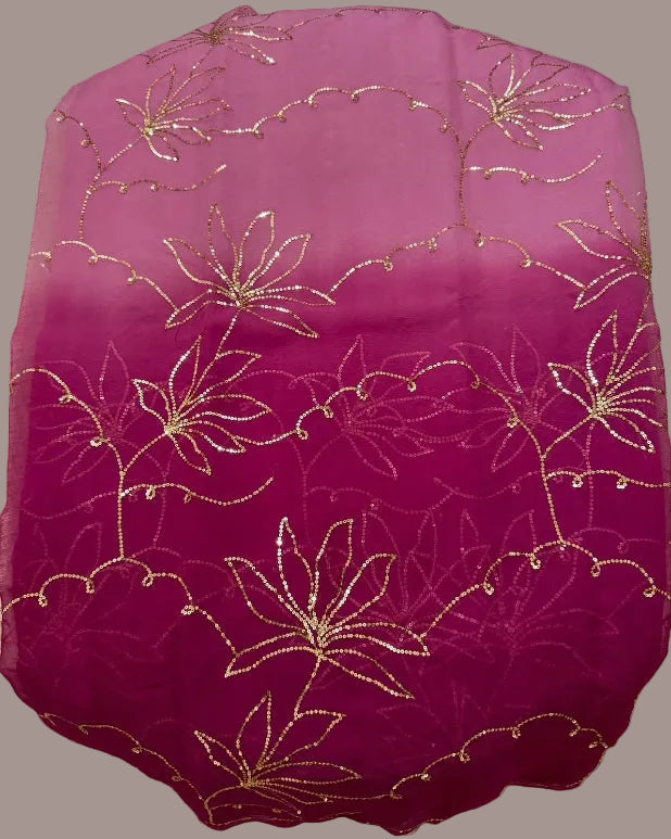 Lilly Sequin Chiffon Saree