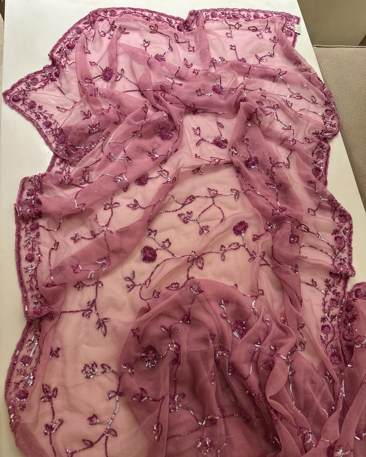 Umra Sequin Zaal Saree