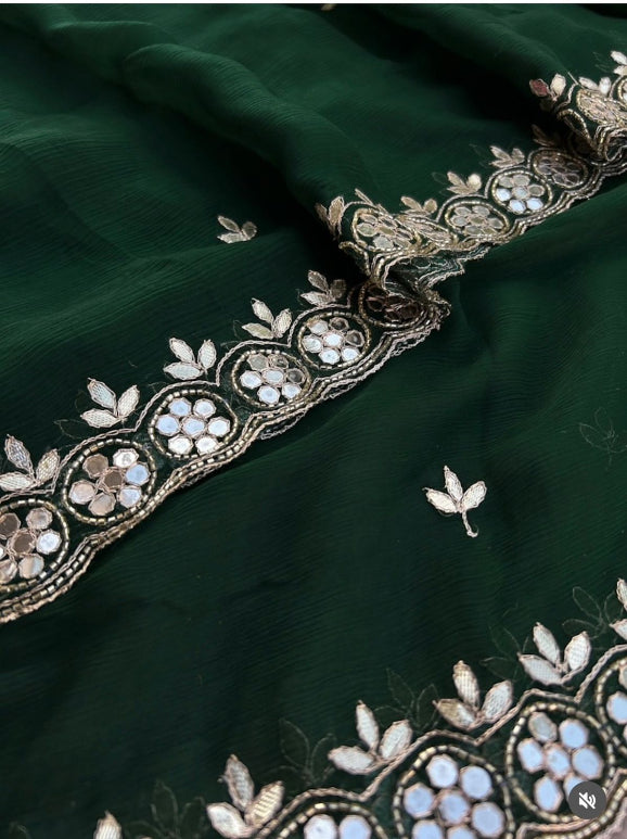 Naina Zari Aari Chiffon Saree