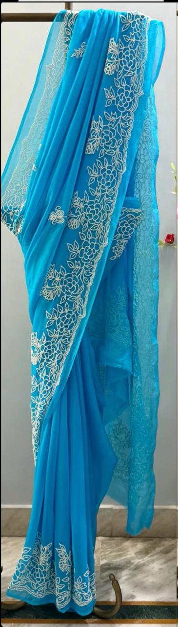 Motibagh Chiffon Saree