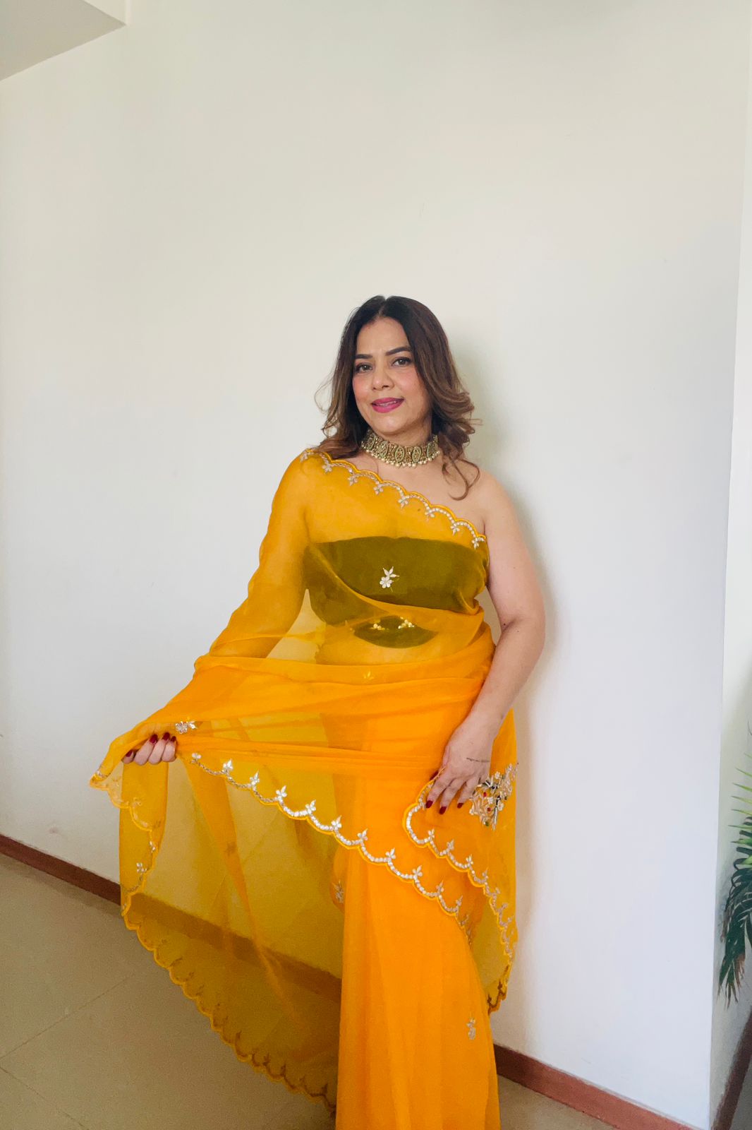 Shikha Gota Patti Saree