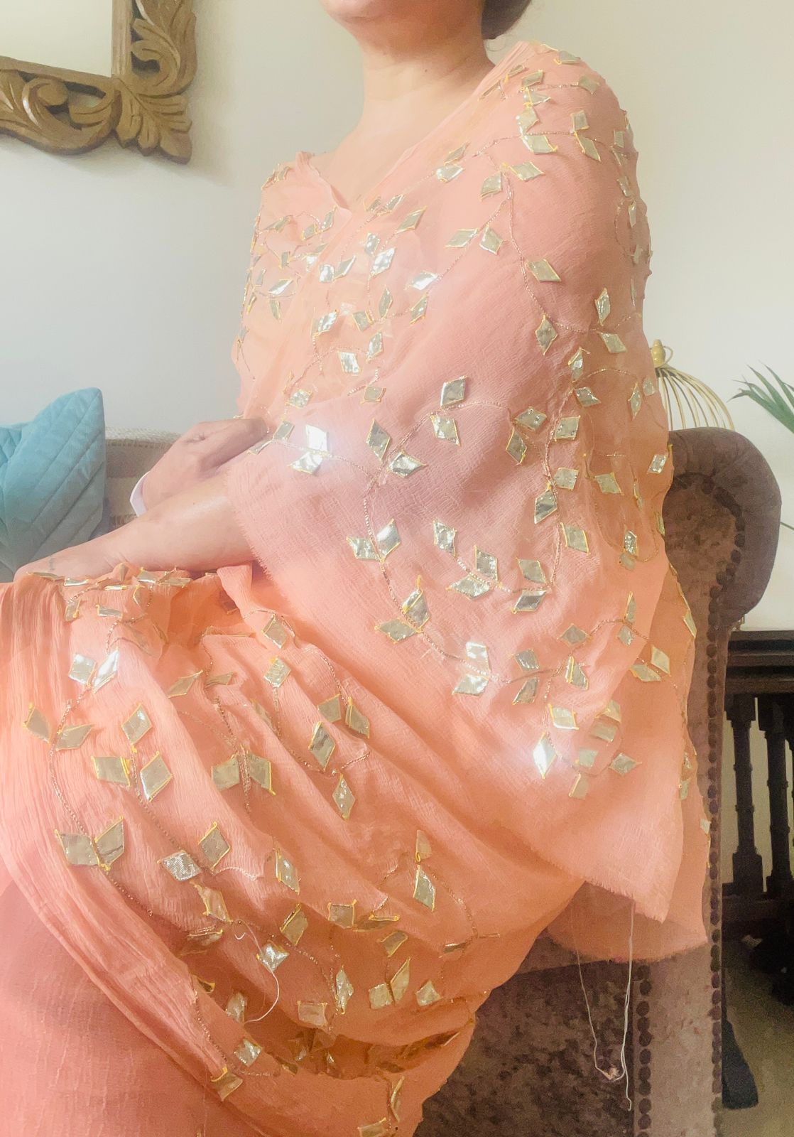 Roohani Pure Chiffon Saree