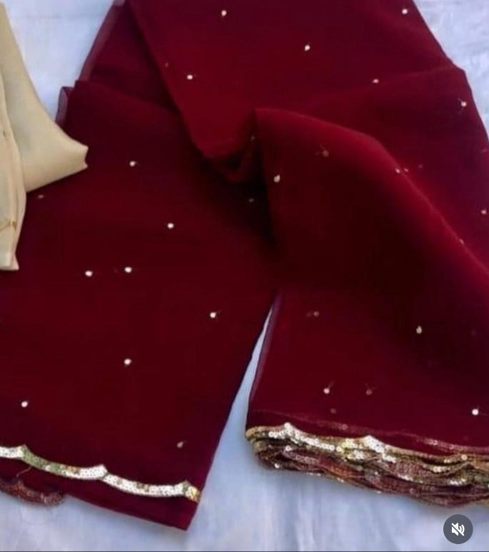 Aahana Sequin Saree
