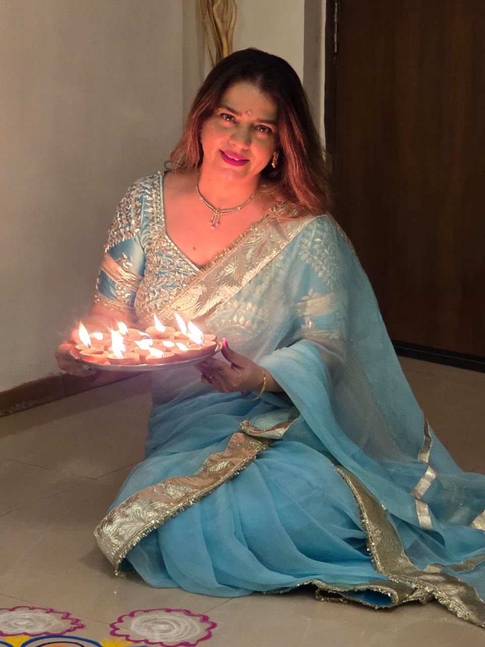 Ruhaniyat Gotta Chiffon Saree