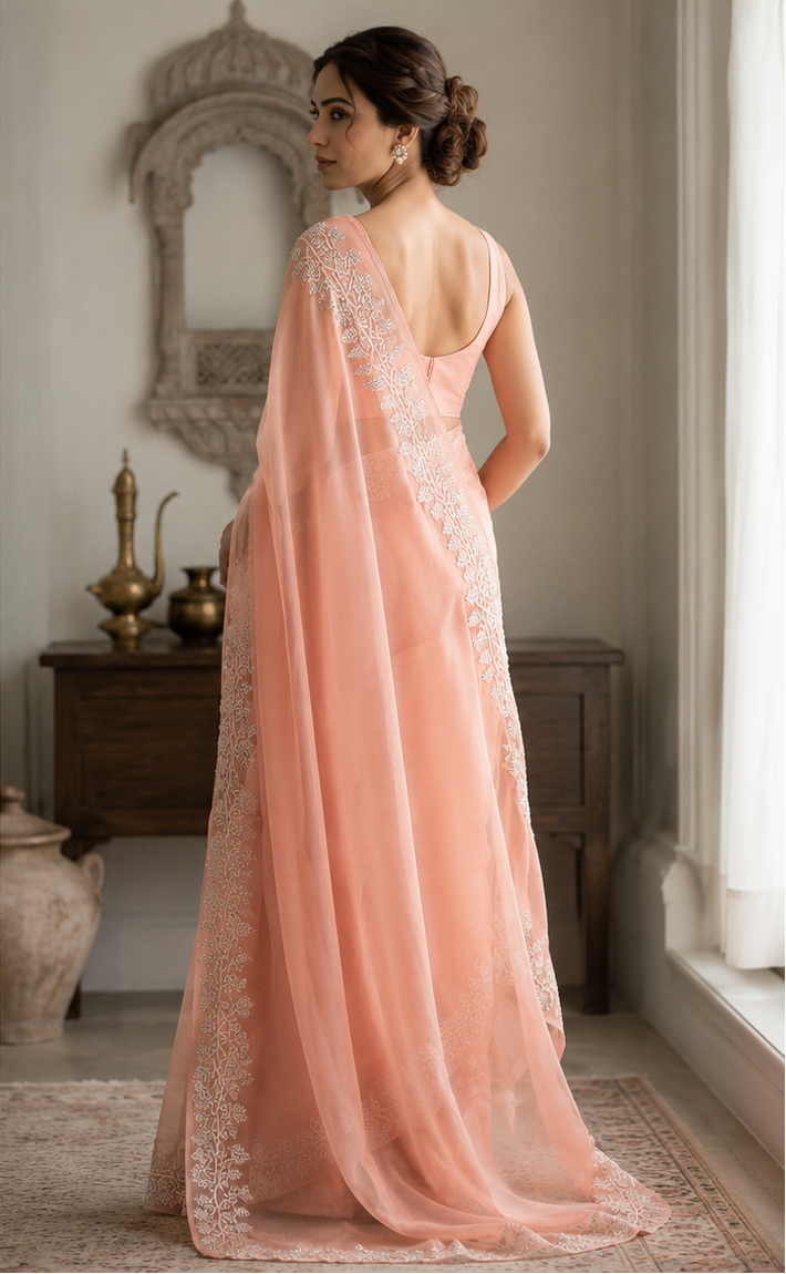 Suhani Pearl Pure Chiffon Saree