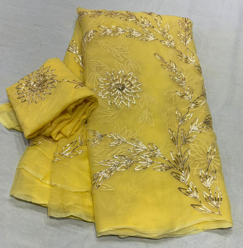 Tara Gotta Chiffon Saree