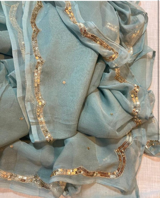 Seagul Pure Chiffon Saree
