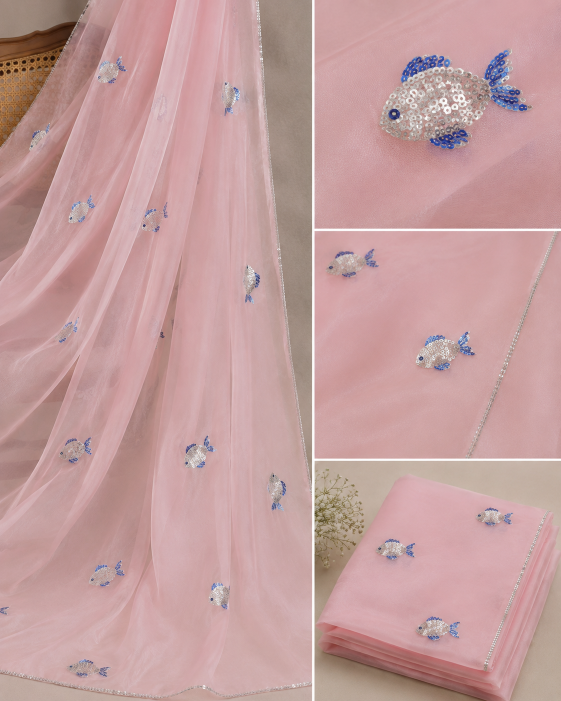 Fishtail Organza Saree