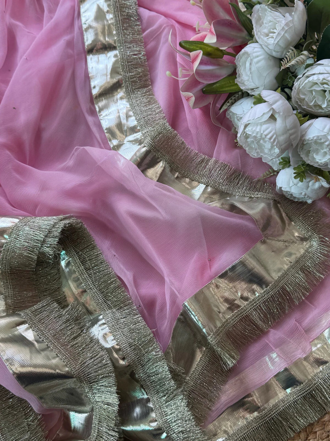 Ruhaniyat Gotta Chiffon Saree