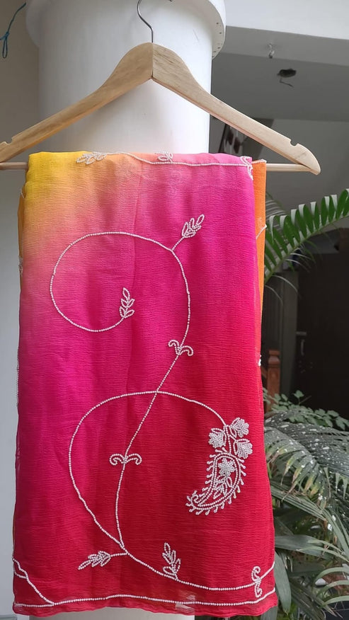 Pearl Kairi Chiffon Saree