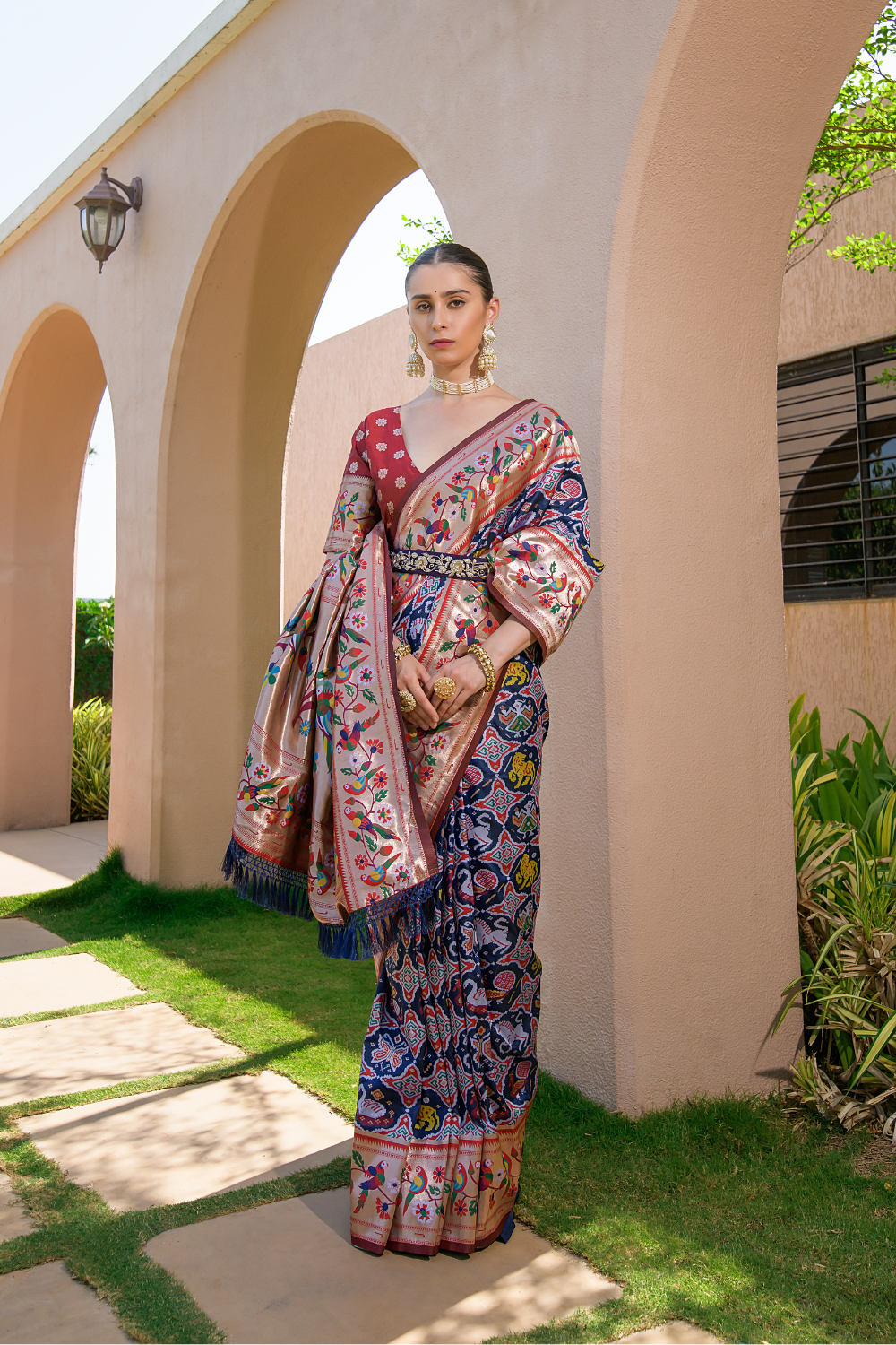 Blue Paithani Silk Saree