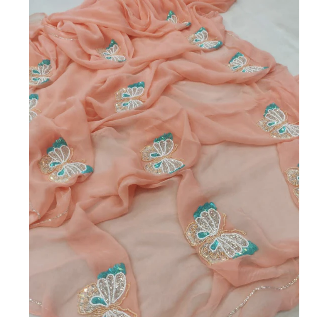 Titli Chiffon Saree