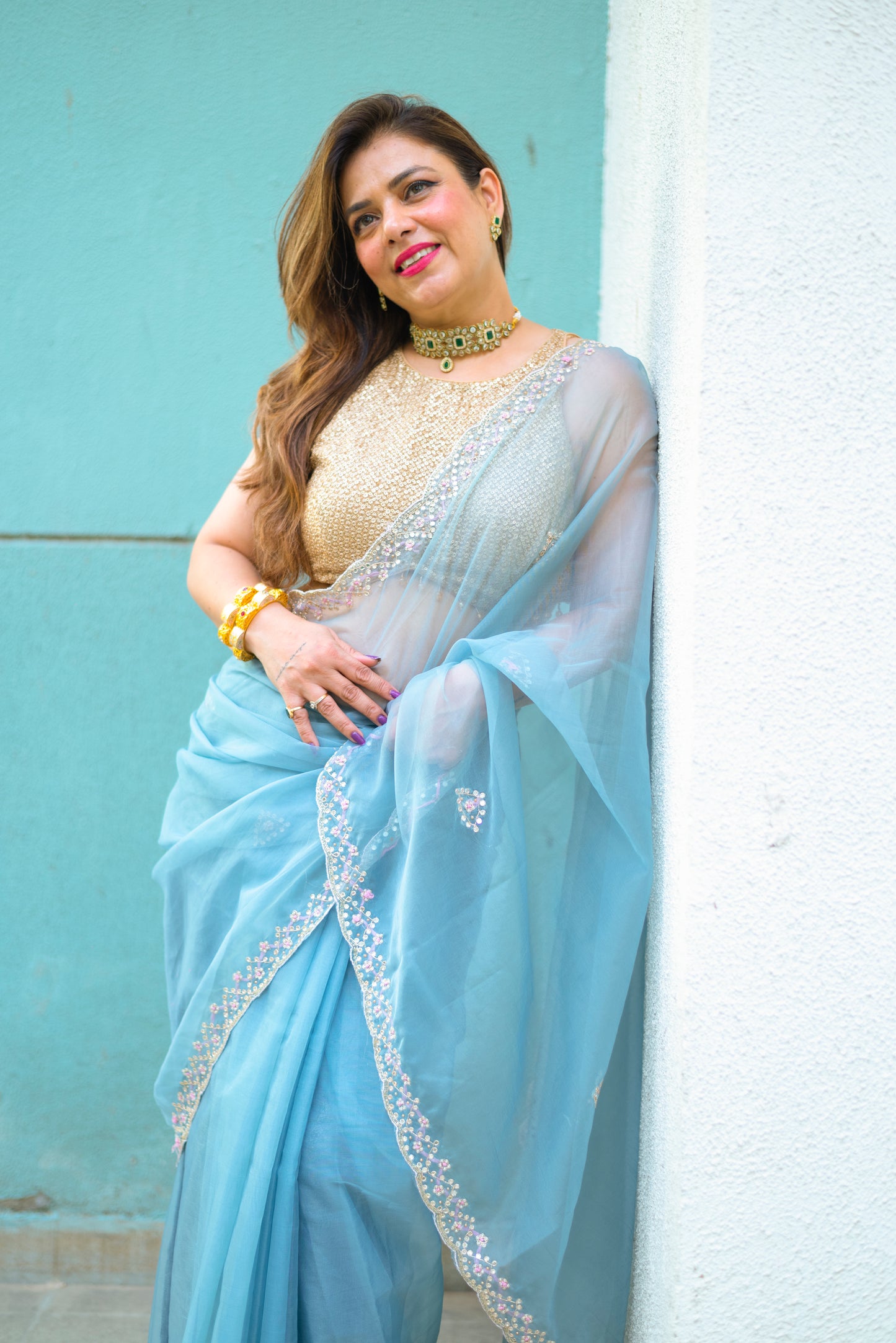 Khandani Tissue Saree