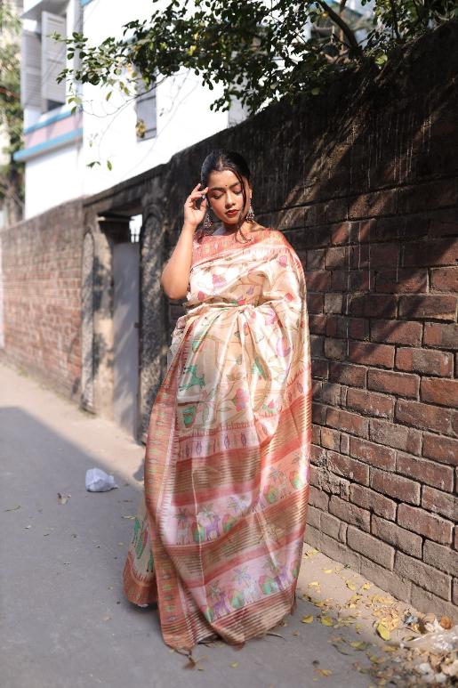 Mirza Soft Tussar Silk Saree