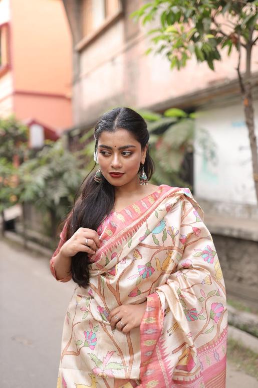 Mirza Soft Tussar Silk Saree