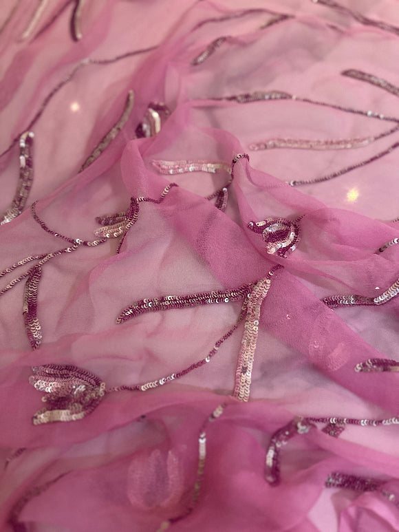Tulip Sequin Zaal Saree