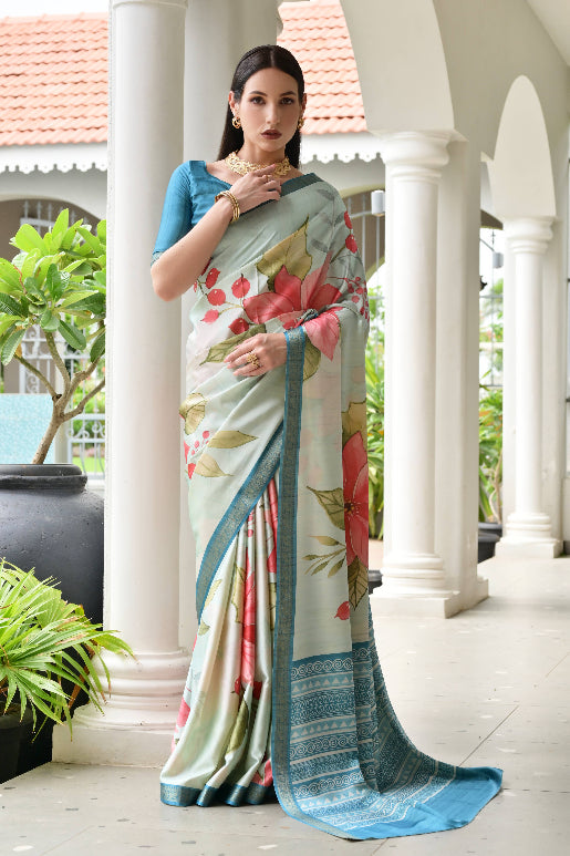 Soft Satin Silk Saree