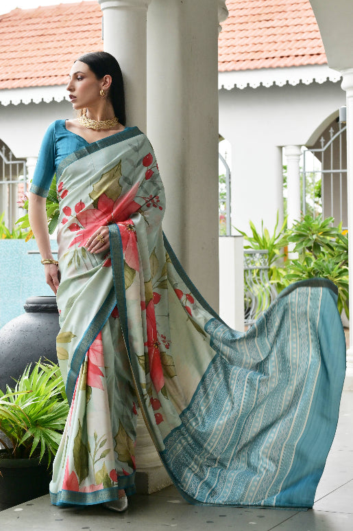 Soft Satin Silk Saree