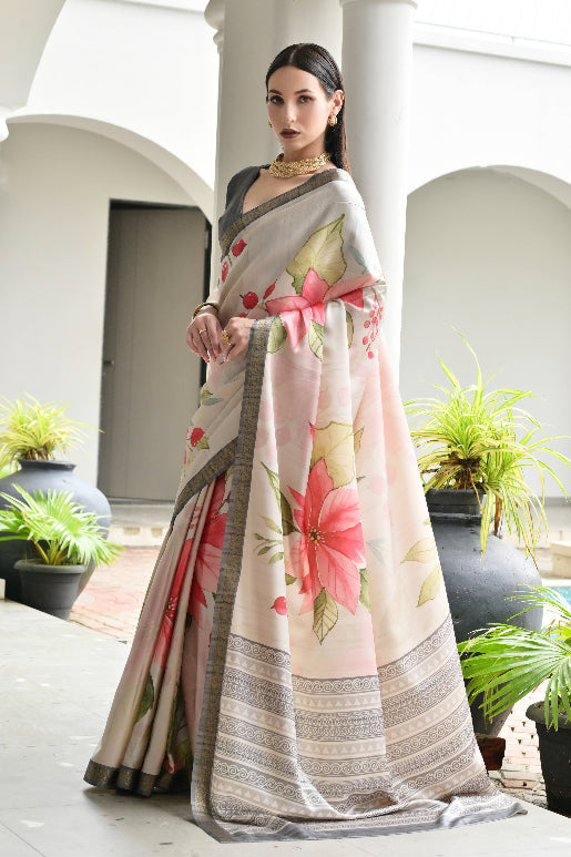 Soft Satin Silk Saree