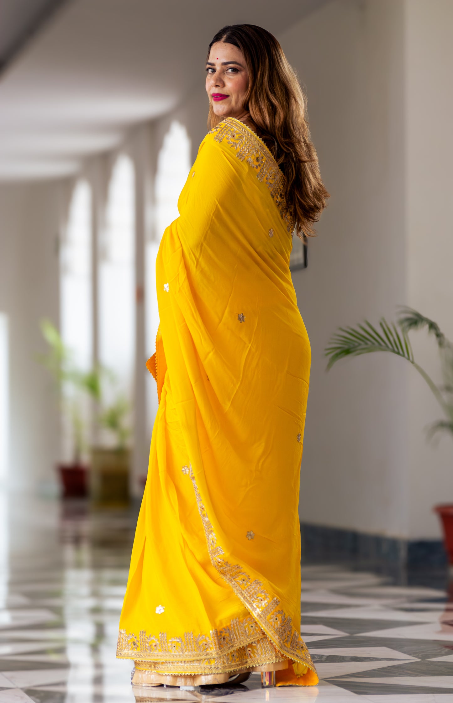 Sunshine Chinon Saree