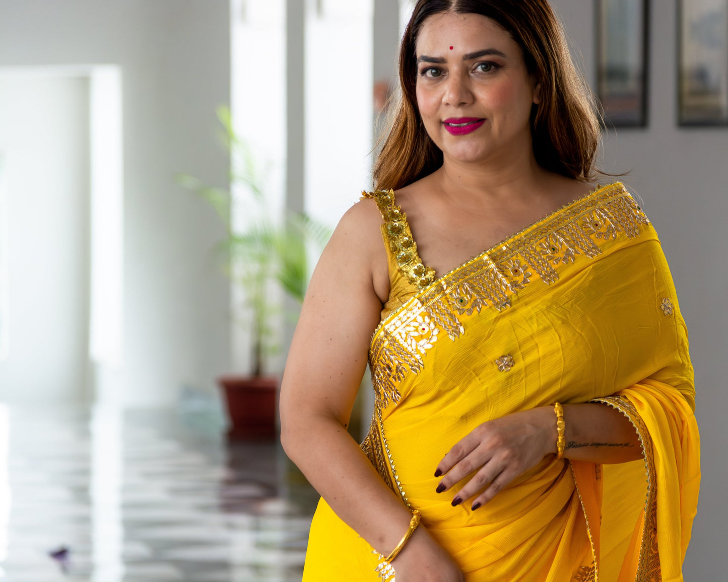 Sunshine Chinon Saree