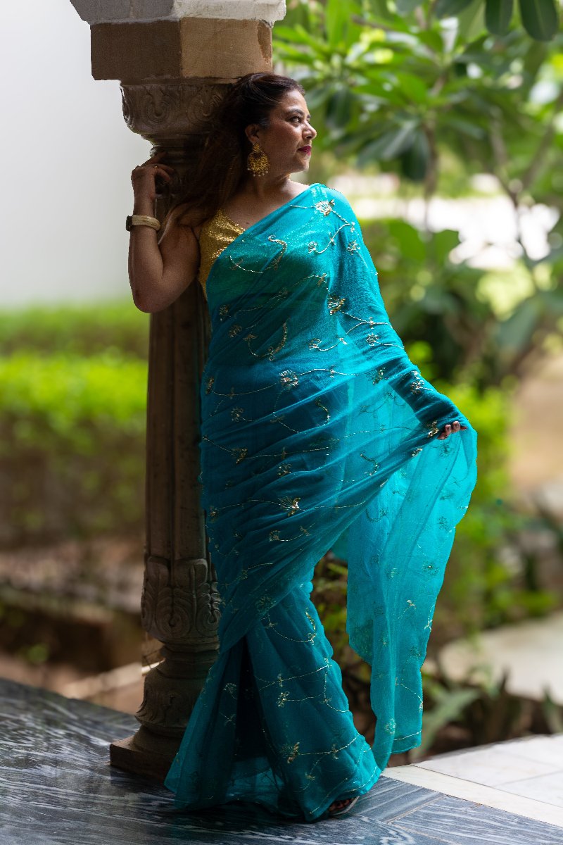 Brisa Zaal Chiffon Saree