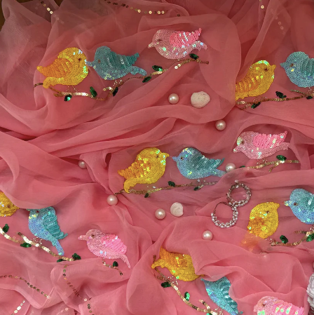 Sparrow Sequin Saree