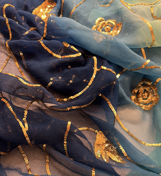 More Sequins Zaal Saree