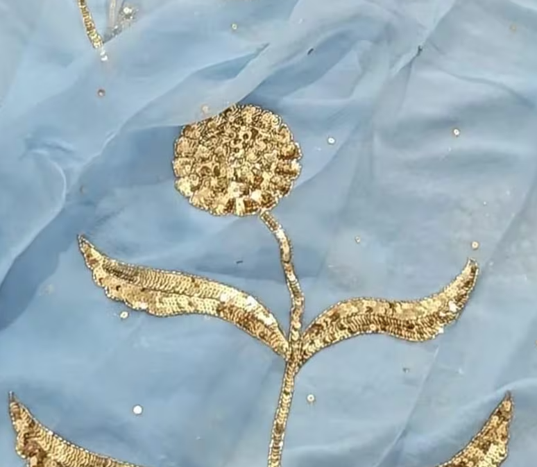 Gazal Sequin Chiffon Saree