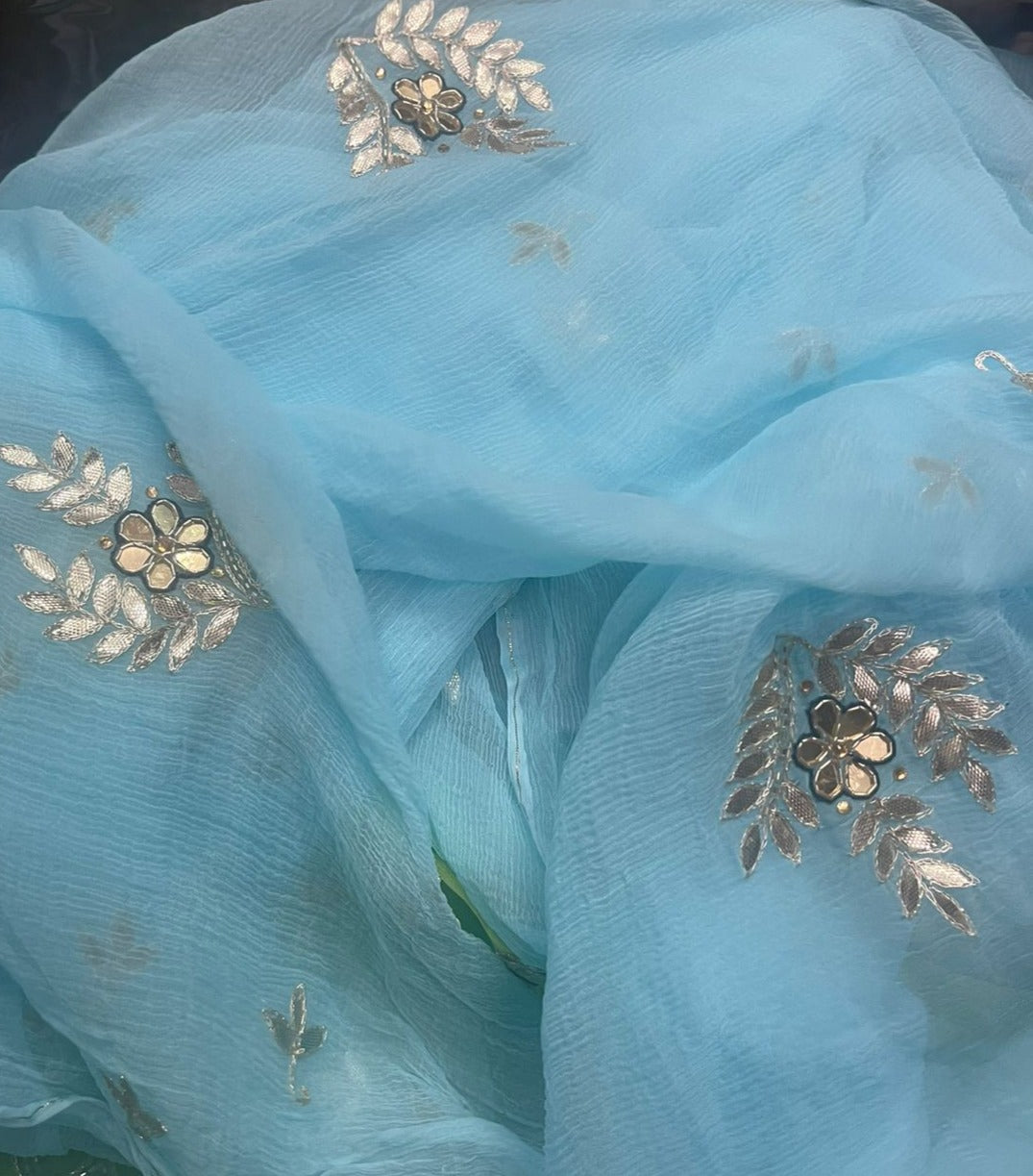 Blue Lagoon Saree