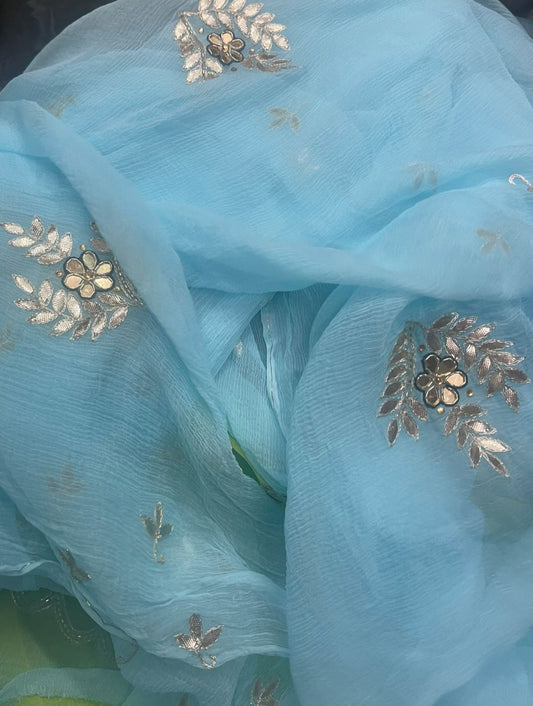 Blue Lagoon Saree