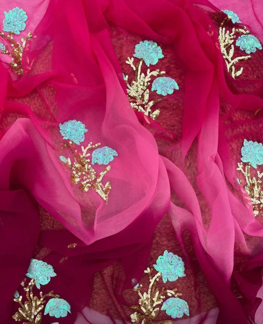Saadgi Pure Chiffon Saree