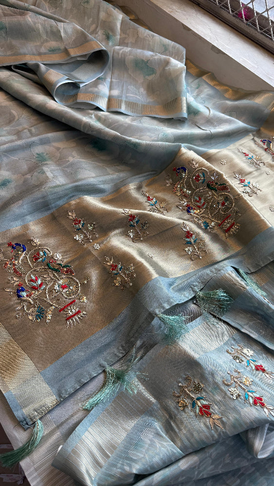 Gajra Banarasi Silk Saree