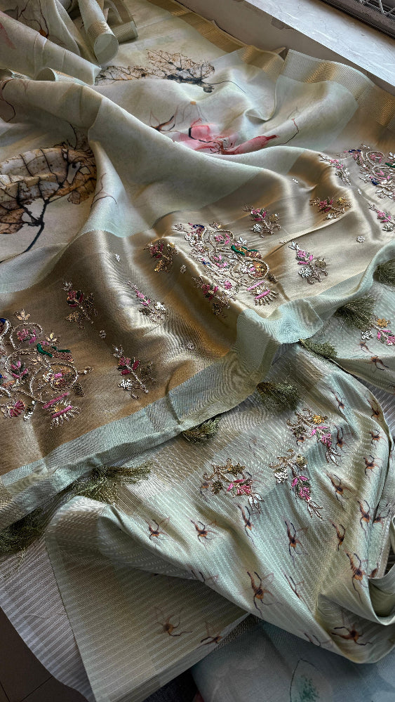 Gajra Banarasi Silk Saree