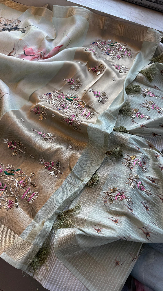 Gajra Banarasi Silk Saree