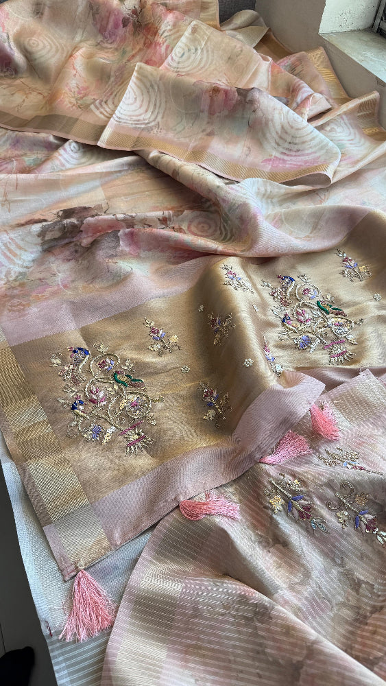 Gajra Banarasi Silk Saree