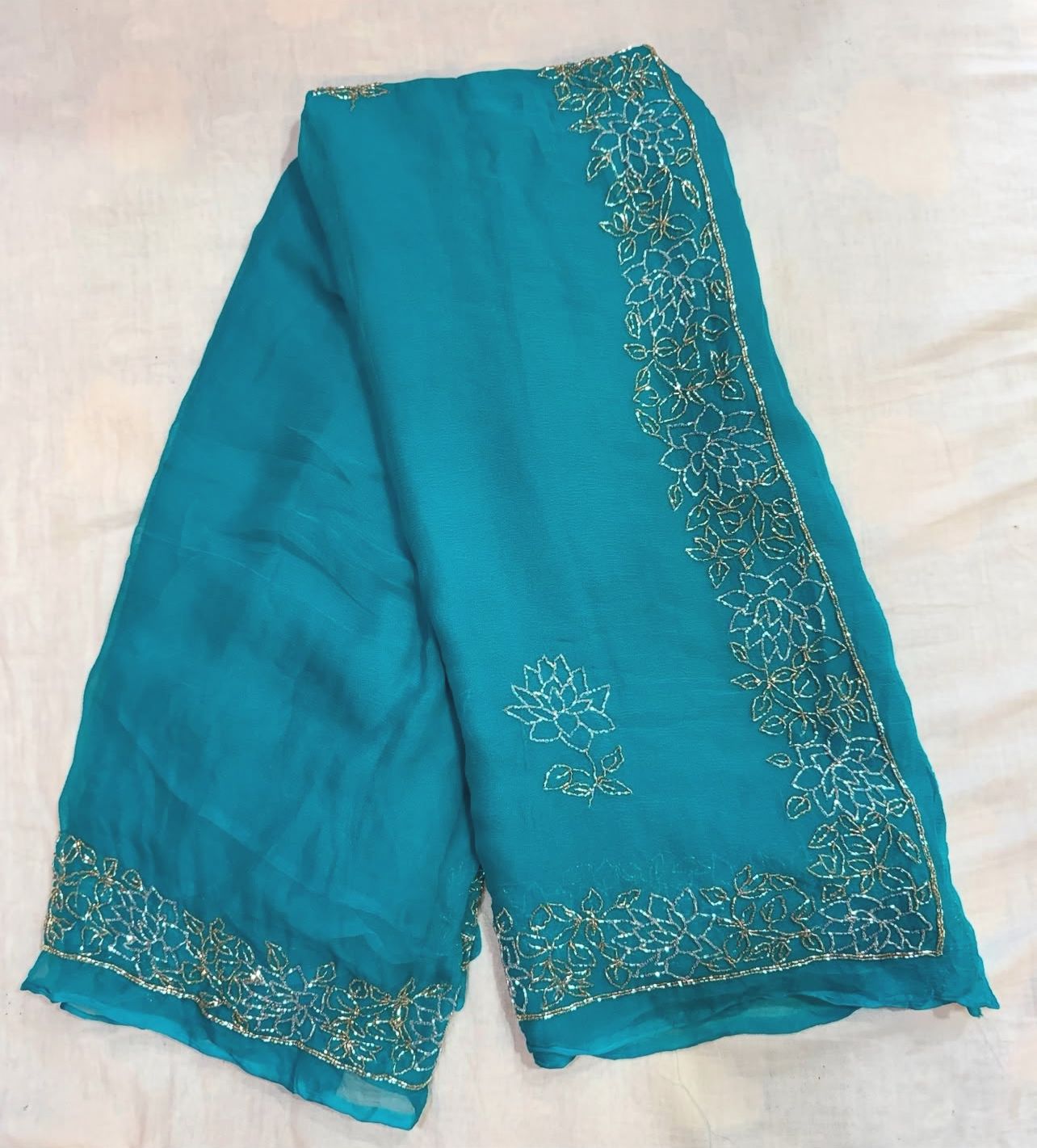 Neelima Zari Cutdana Saree