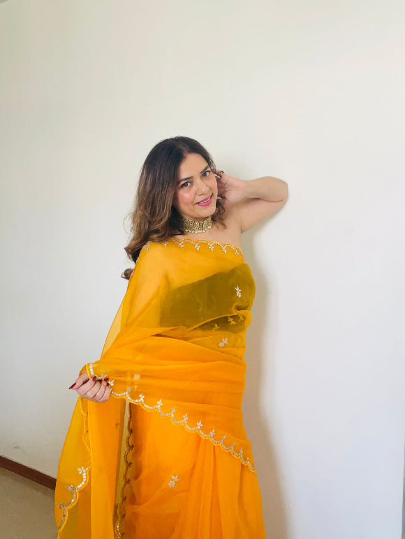 Shikha Gota Patti Saree