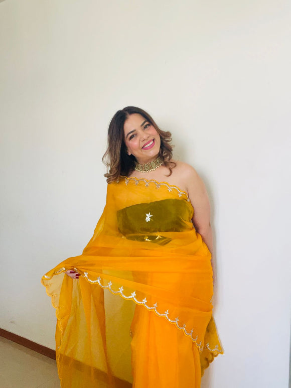 Shikha Gota Patti Saree