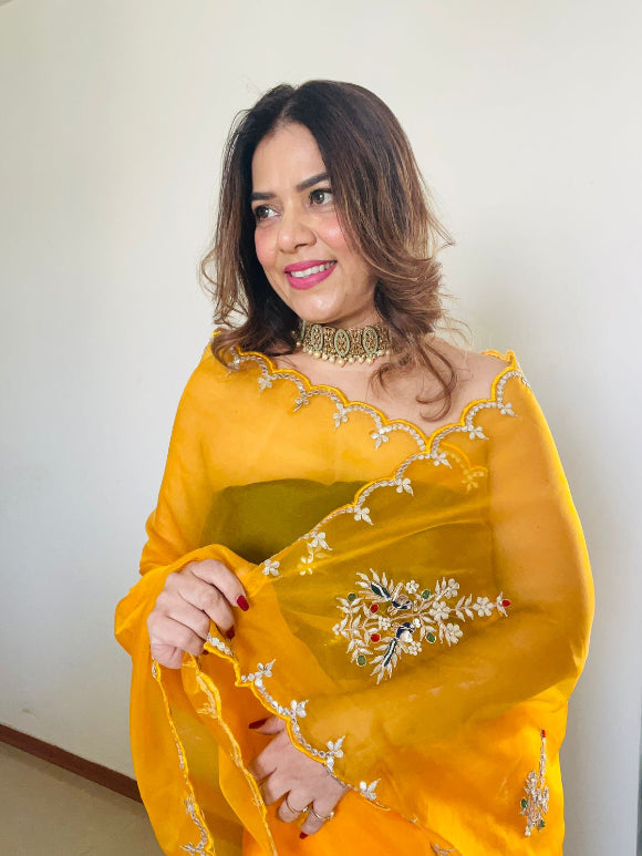 Shikha Gota Patti Saree