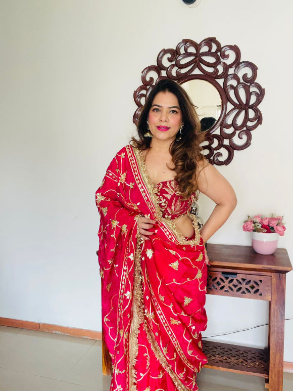 Anamika Gota Zaal Saree