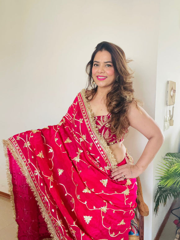 Anamika Gota Zaal Saree