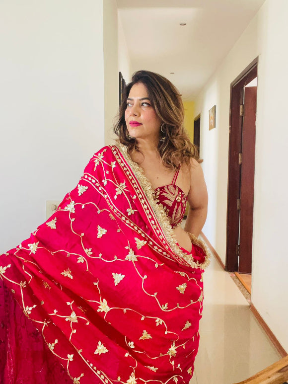 Anamika Gota Zaal Saree
