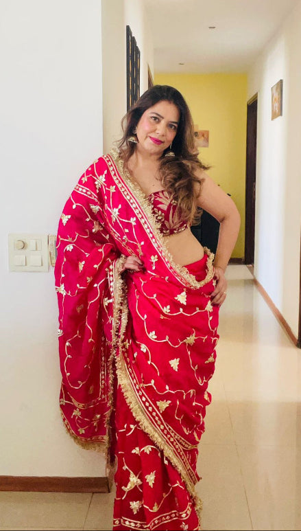 Anamika Gota Zaal Saree