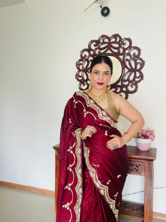 Aarohi Gaji Silk Saree