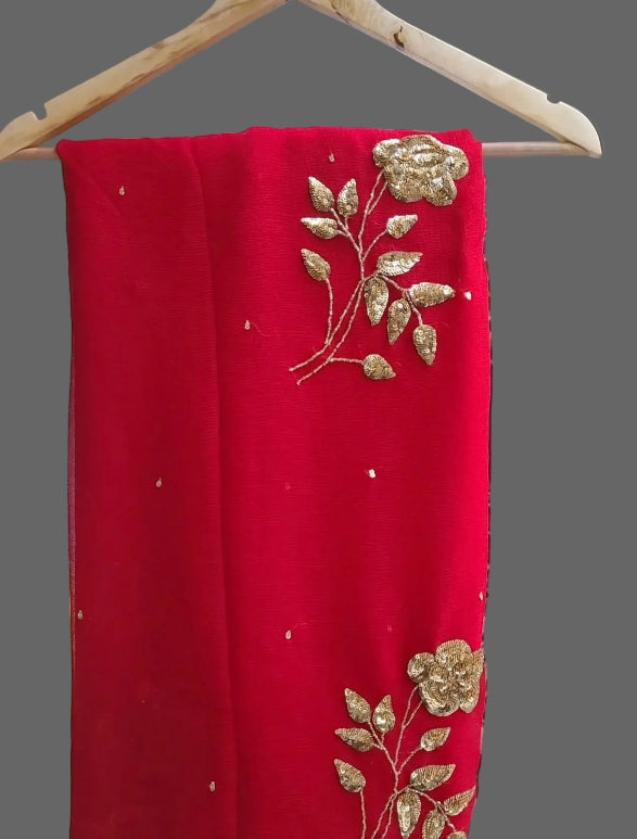 Era Sequins Rose Saree