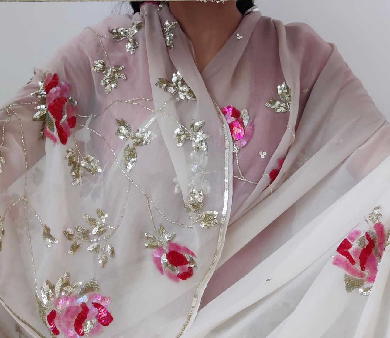 Jhilmil Sequin Chiffon Saree