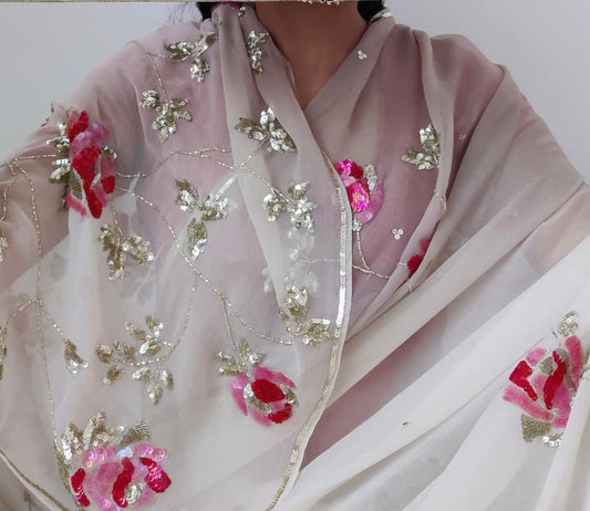 Jhilmil Sequin Chiffon Saree