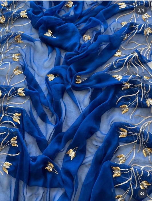 Tulip Sequin Saree