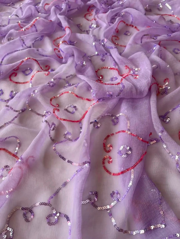 Sepal Sequin Zaal Saree
